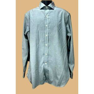 Polo Ralph Lauren Mens Slim Fit Gray Dress Shirt 16.5 Medium